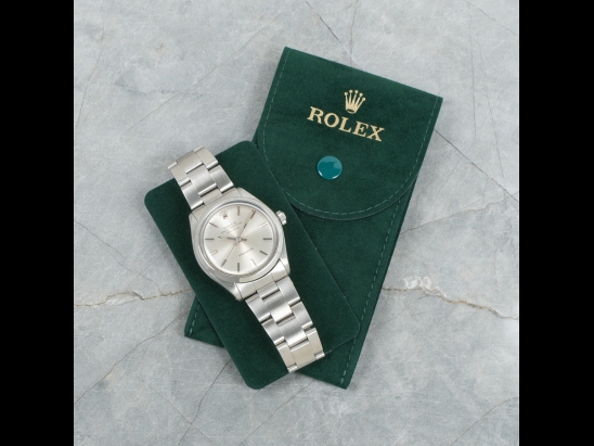 Rolex AirKing 34 Argento Oyster Silver Lining Dial 5500 